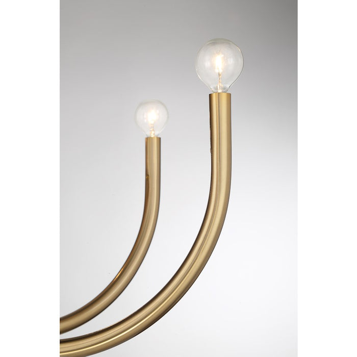 Essentials Sorrento 8 Light Chandelier, Noble Brass