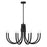 Essentials Sorrento 8 Light Chandelier, Matte Black - 1-6680-8-89