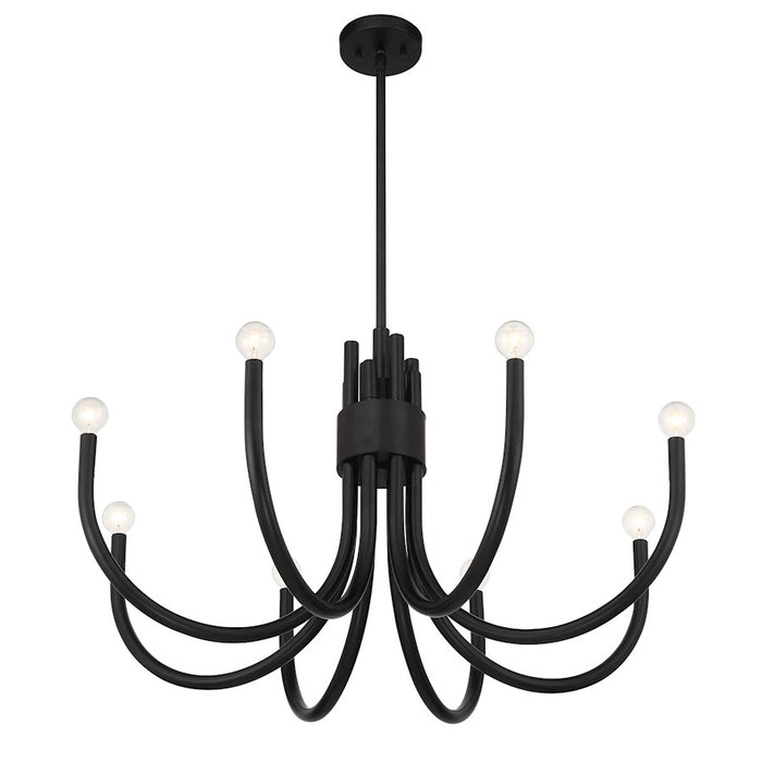 Savoy House Sorrento 8-Light Chandelier, Matte Black