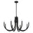 Essentials Sorrento 8 Light Chandelier, Matte Black