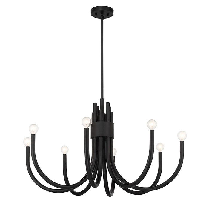 Savoy House Sorrento 8-Light Chandelier, Matte Black