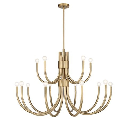 Savoy House Sorrento 15-Light Chandelier, Noble Brass - 1-6682-15-127