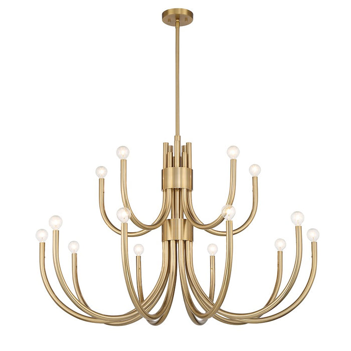 Savoy House Sorrento 15-Light Chandelier, Noble Brass