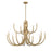 Essentials Sorrento 15 Light Chandelier, Noble Brass