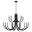 Essentials Sorrento 15 Light Chandelier, Matte Black - 1-6682-15-89