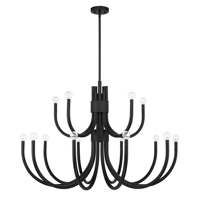 Savoy House Sorrento 15-Light Chandelier, Matte Black