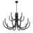 Essentials Sorrento 15 Light Chandelier, Matte Black