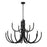 Essentials Sorrento 15 Light Chandelier, Matte Black