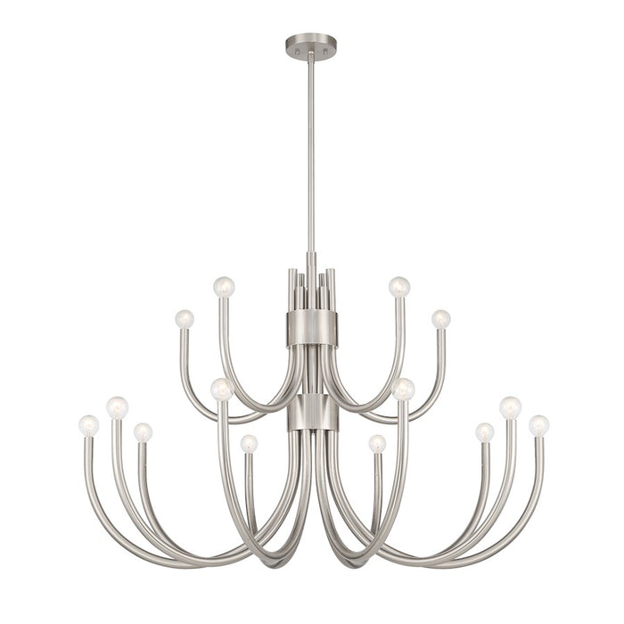 Savoy House Sorrento 15-Light Chandelier, Satin Nickel