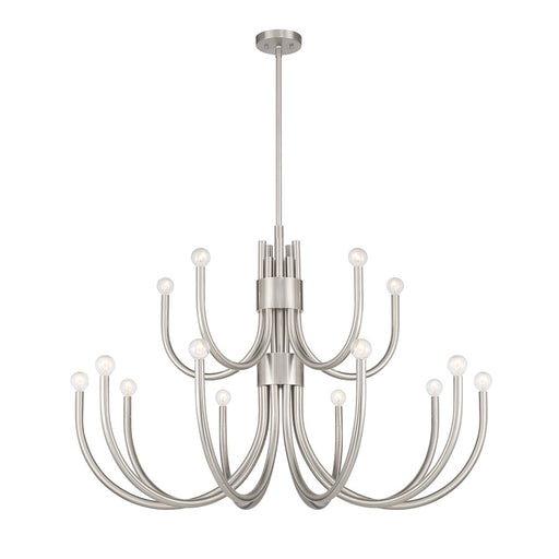 Essentials Sorrento 15 Light Chandelier, Satin Nickel