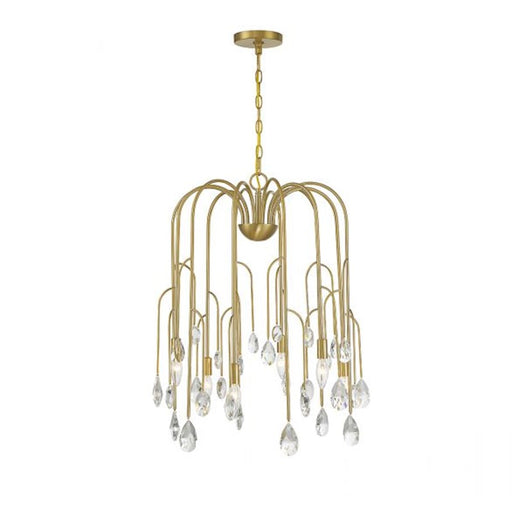 Savoy House Anholt 6-Light Chandelier, Noble Brass - 1-6686-6-127