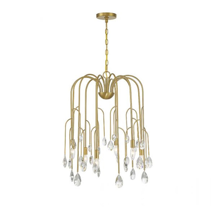 Savoy House Anholt Chandelier, Noble Brass