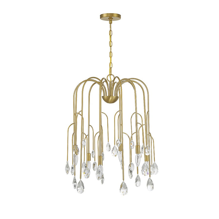 Savoy House Anholt 6-Light Chandelier, Noble Brass