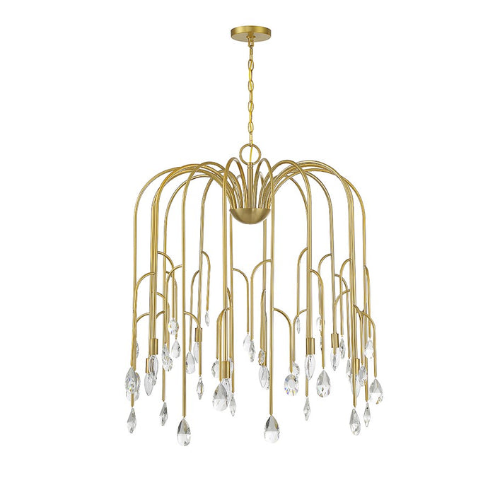 Savoy House Anholt 8-Light Chandelier, Noble Brass