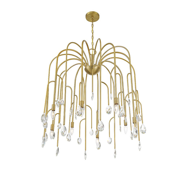 Savoy House Anholt 8-Light Chandelier, Noble Brass