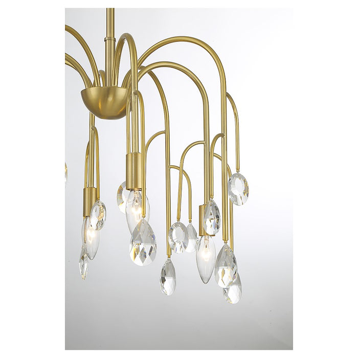 Savoy House Anholt 8-Light Chandelier, Noble Brass