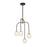 Savoy House Couplet 4Lt Chandelier, Black/Brass