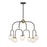 Savoy House Couplet 8Lt Chandelier, Black/Brass - 1-6698-8-143