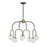 Savoy House Couplet 8Lt Chandelier, Black/Brass