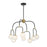 Savoy House Couplet 8Lt Chandelier, Black/Brass