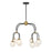 Savoy House Couplet 8Lt Chandelier, Black/Brass