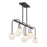 Savoy House Couplet 8Lt Linear Chandelier, Black/Brass