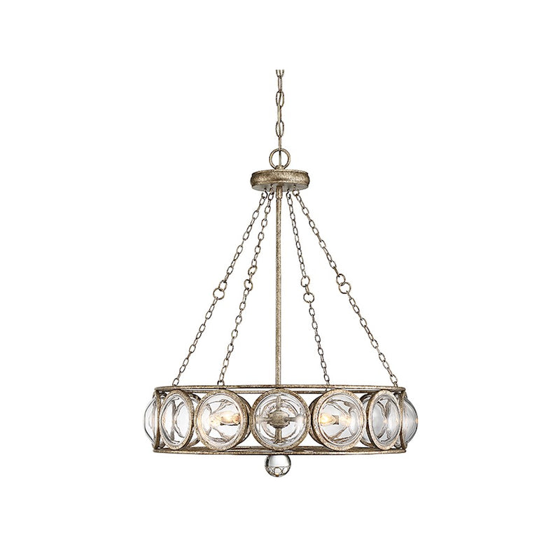 Savoy House Warwick 5-Light Chandelier, Brittannia Gold