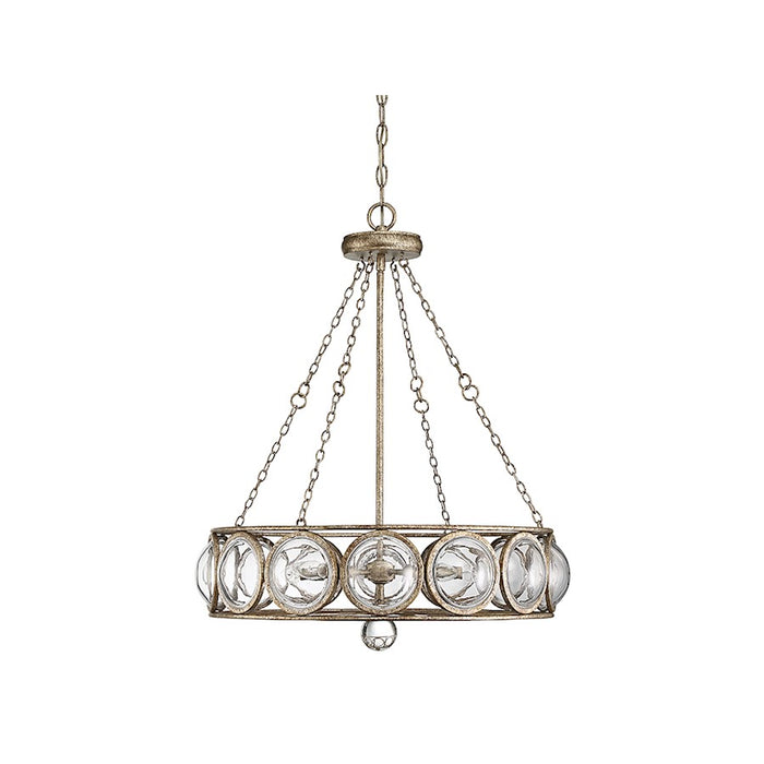 Savoy House Warwick 5-Light Chandelier, Brittannia Gold