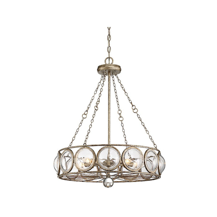 Savoy House Warwick 5-Light Chandelier, Brittannia Gold