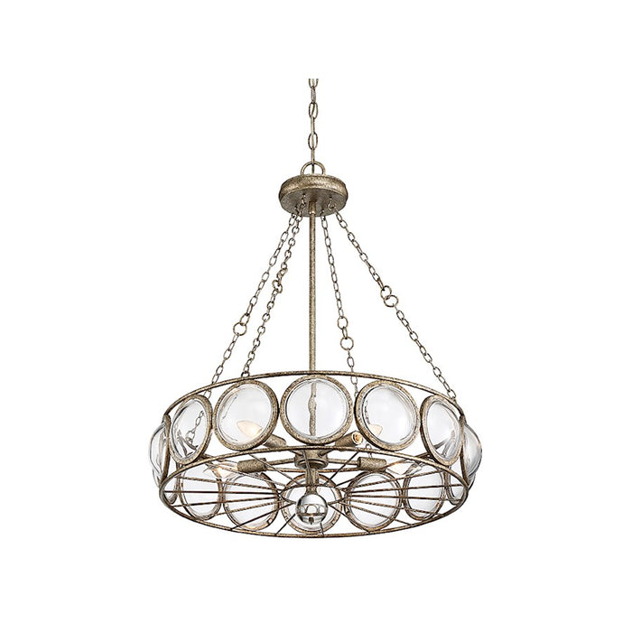 Savoy House Warwick 5-Light Chandelier, Brittannia Gold