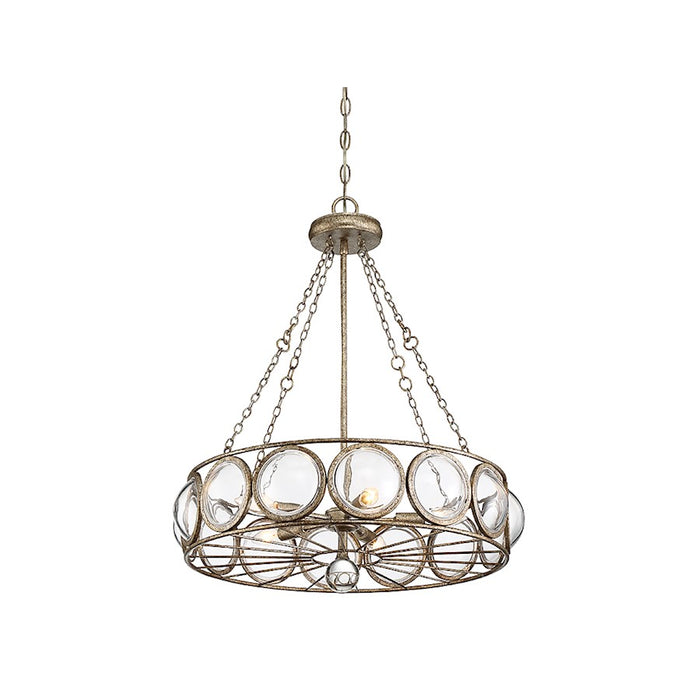 Savoy House Warwick 5-Light Chandelier, Brittannia Gold