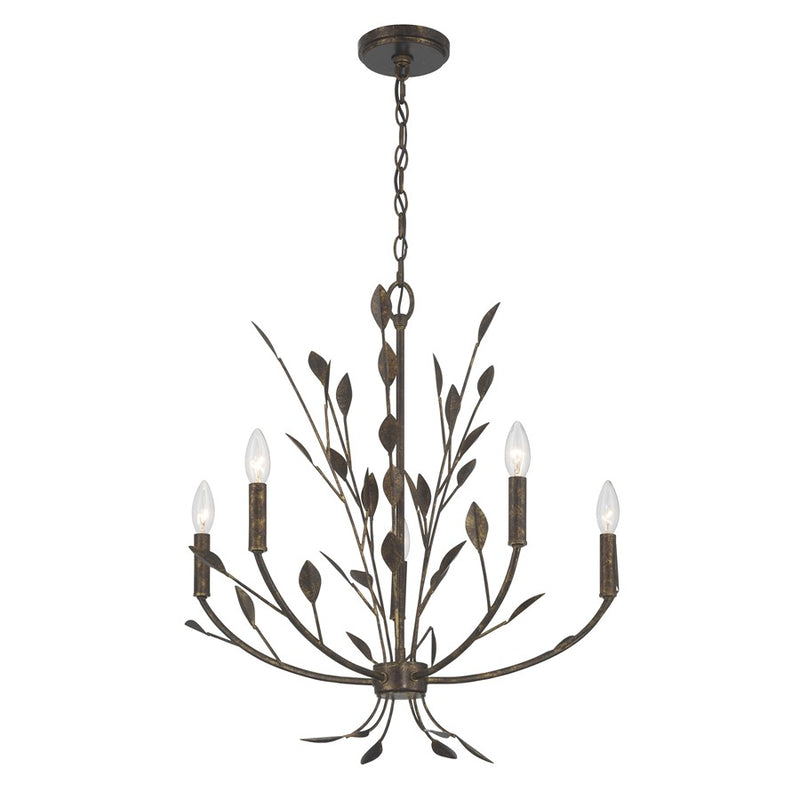 Savoy House Laska 5 Lt Chandelier, Enchanted Bronze