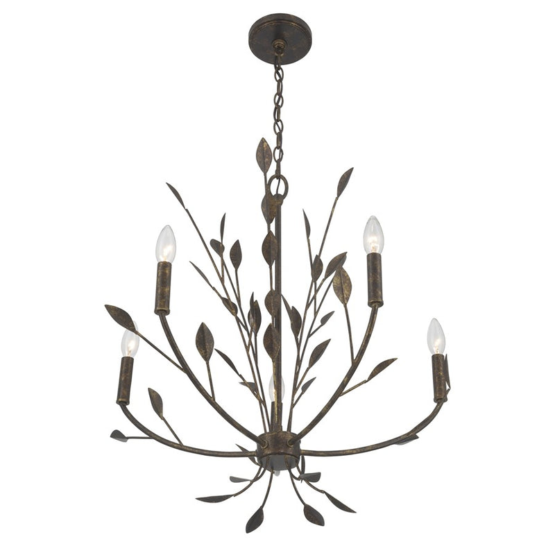 Savoy House Laska 5 Lt Chandelier, Enchanted Bronze