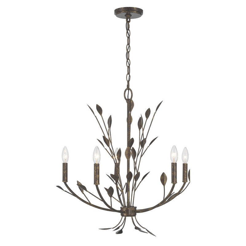 Savoy House Laska 5 Lt Chandelier, Enchanted Bronze