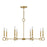 Savoy House Noah 8 Light Chandelier, Gold Armory