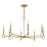 Savoy House Noah 8 Light Chandelier, Gold Armory