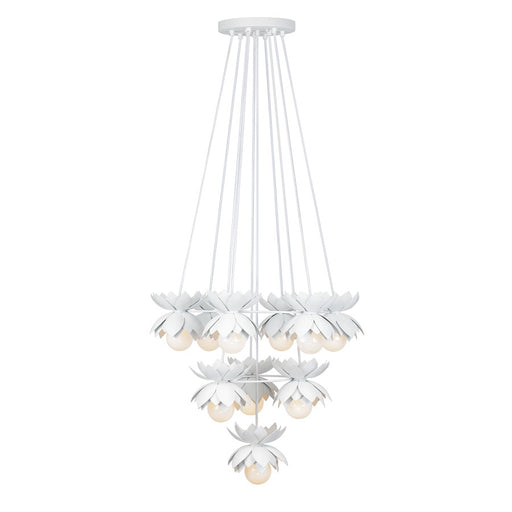 Savoy House Pacha 10-Light Chandelier, White Cashmere