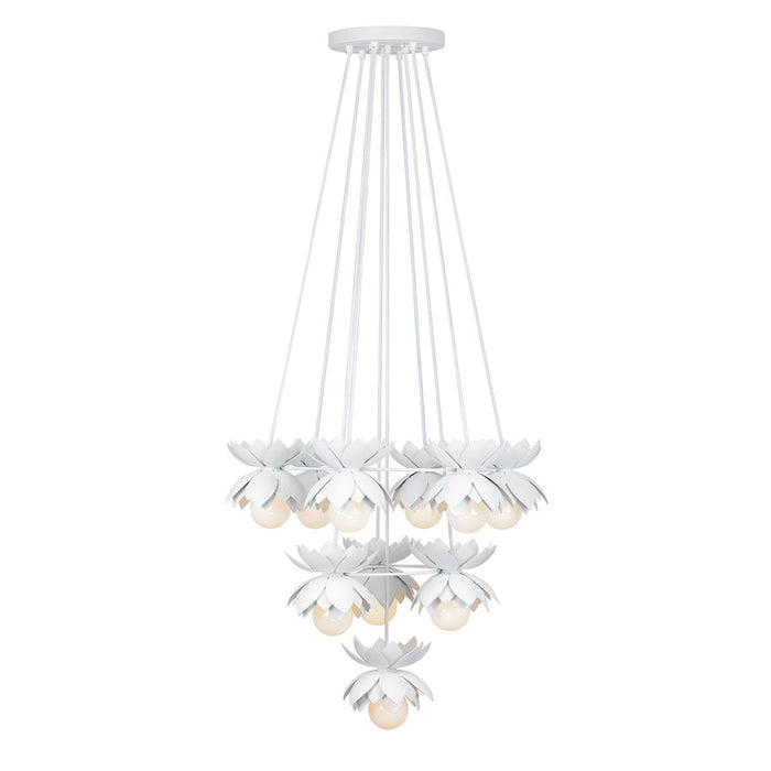 Savoy House Pacha 10-Light Chandelier, White Cashmere - 1-6914-10-47