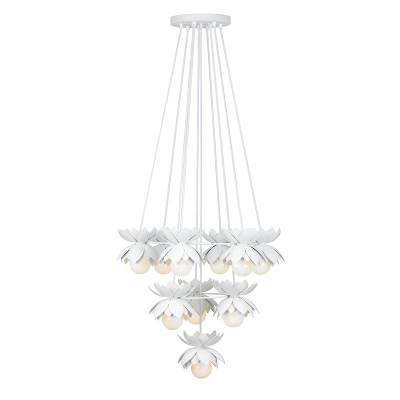 Savoy House Pacha 10-Light Chandelier, White Cashmere