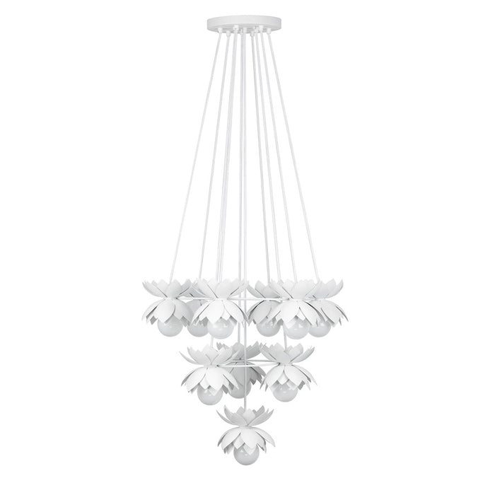 Savoy House Pacha 10-Light Chandelier, White Cashmere