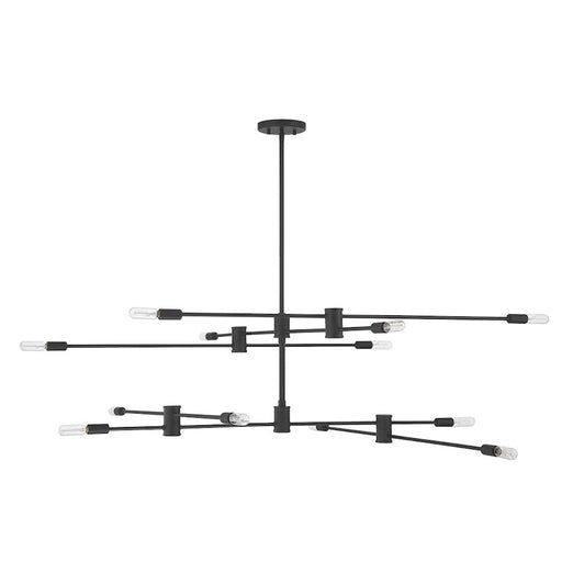 Savoy House Lyrique 12-Light Chandelier, Matte Black