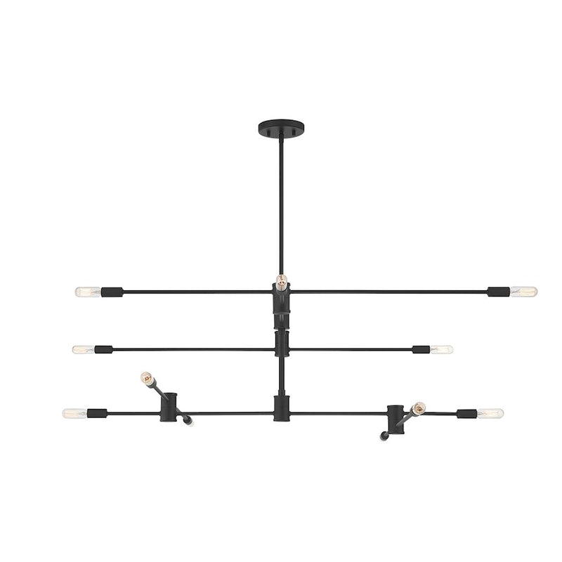 Savoy House Lyrique 12-Light Chandelier, Matte Black