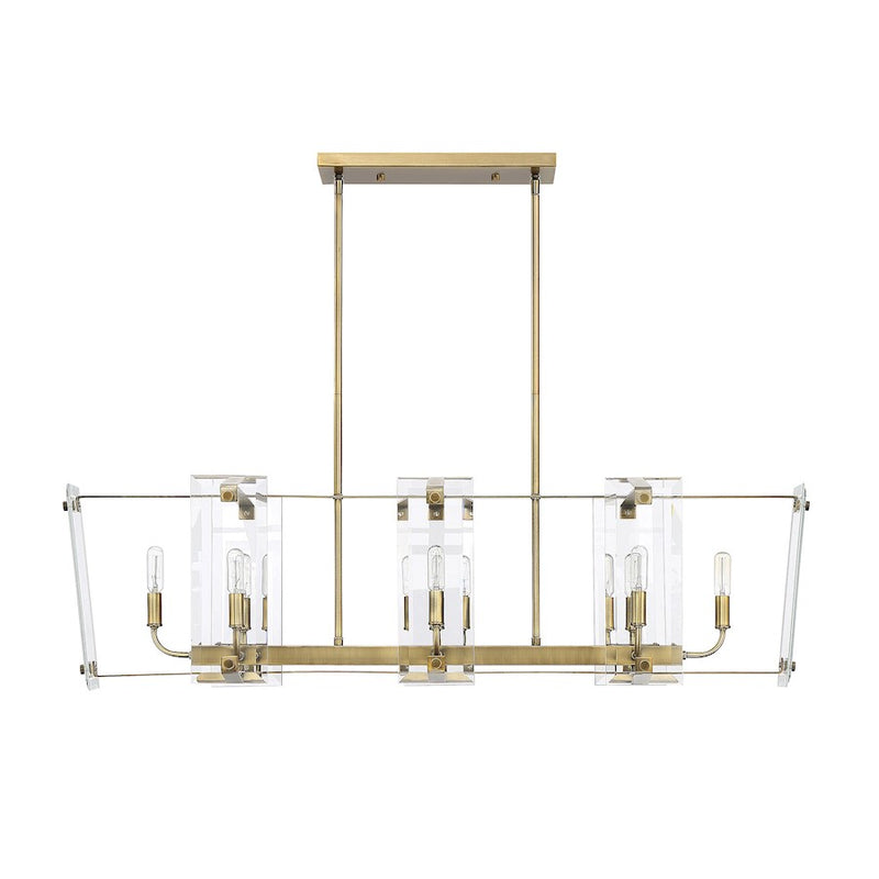 Savoy House Everett 8 Light Linear Chandelier