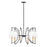 Savoy House Hanley 6Lt Chandelier, Matte Black and Warm Brass - 1-7168-6-143