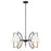 Savoy House Hanley 5Lt Chandelier, Matte Black and Warm Brass - 1-7169-5-143
