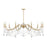 Savoy House Mariposa 10-Light Chandelier, Warm Brass
