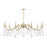 Savoy House Mariposa 10-Light Chandelier, Warm Brass