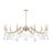 Savoy House Mariposa 10-Light Chandelier, Warm Brass