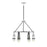 Savoy House Denali 6 Light Chandelier, Black/Chrome