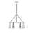 Savoy House Denali 6Lt LED Chandelier, Black/ Chrome - 1-7707-6-67